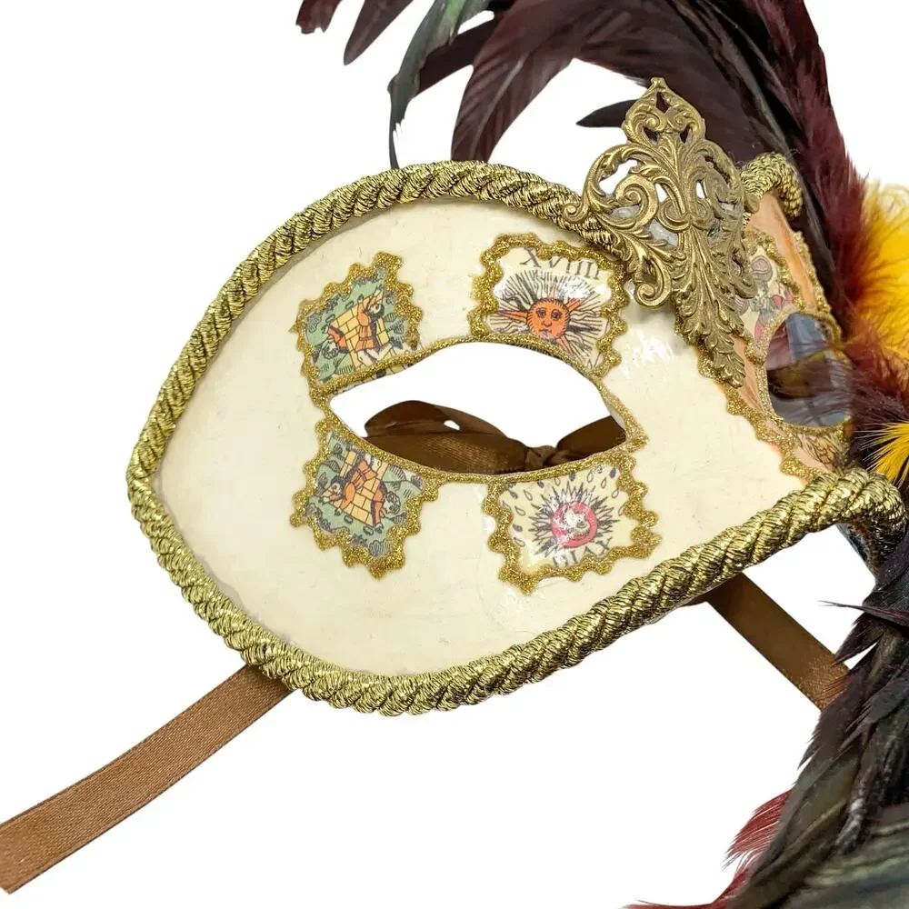 Bertolini Venice Venetian Masquerade Masks Set of 2 Handmade Italy
